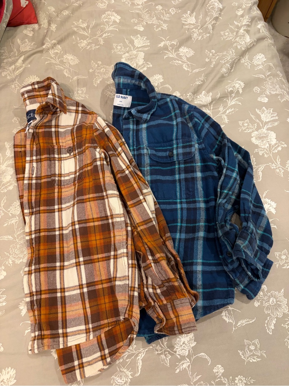 Boys size 8 flannels- old navy and children’s place